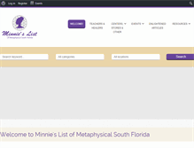 Tablet Screenshot of minnieslist.com